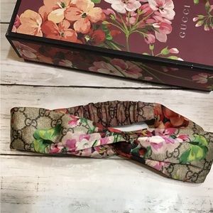 Red Gucci Flora Head Band